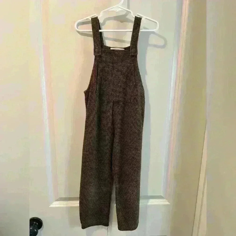 Toddler/little boys Zara brown overalls size 4-5 years